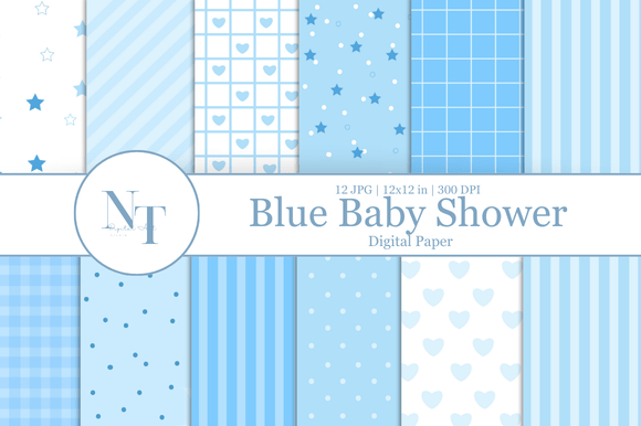 Blue Baby Shower Digital Paper: A Designer's Guide