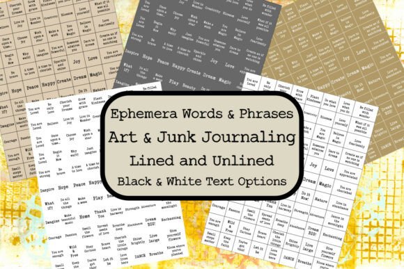 Bring Meaningful Textures to Your Pages with Ephemera Words