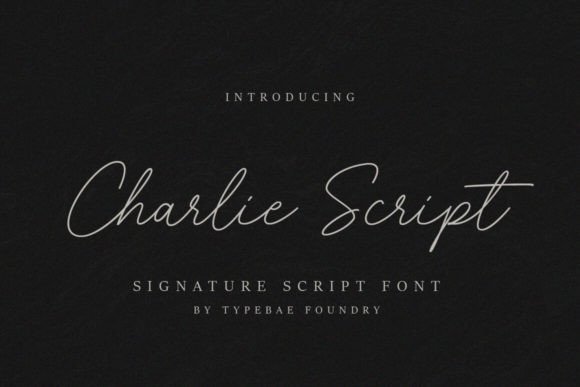 Charlie Script: The Handwritten Font for Authentic Design