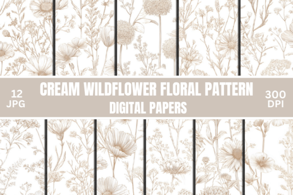 Delicate Cream Wildflower Floral Pattern: A Soft Touch for 2026 Projects