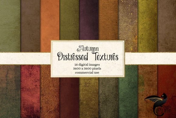 Distressed Autumn Textures: A Creative Toolkit for Fall Projects