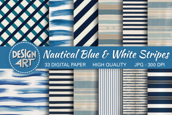 Nautical Blue & White Stripes Pattern: A Design Staple