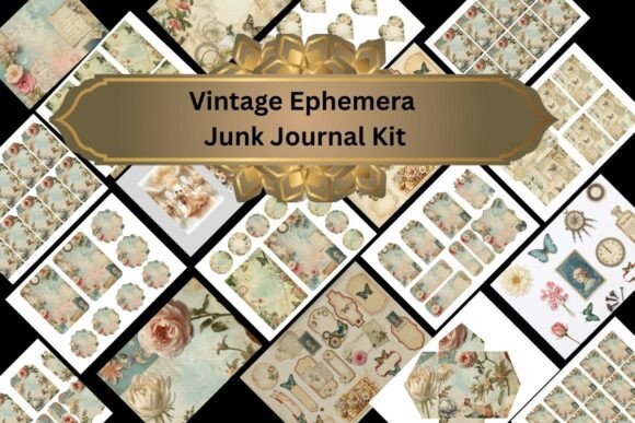 Unlock Timeless Aesthetics with a Vintage Ephemera Junk Journal Kit